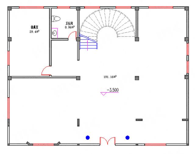 復式三層19×14帶地下室豪宅設計圖，有錢人就建這樣的別墅