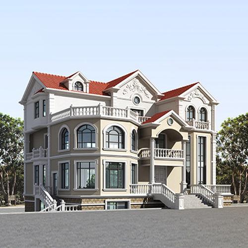 復式三層19×14帶地下室豪宅設計圖，有錢人就建這樣的別墅