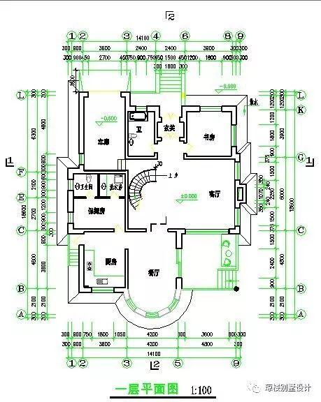 二層美式帶煙筒造型漂亮的別墅戶型方案，喜歡的才是最好的