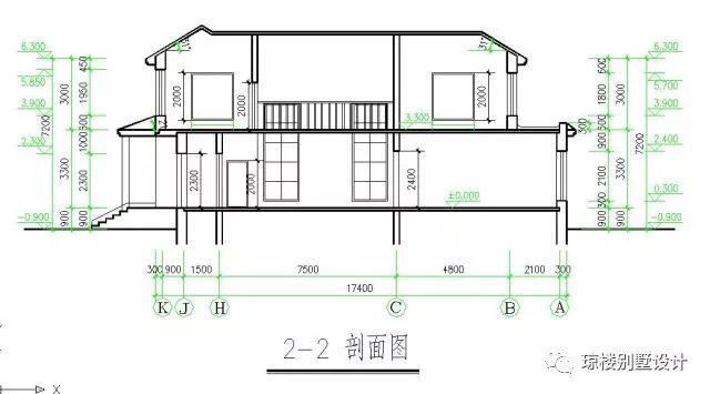 二層美式帶煙筒造型漂亮的別墅戶型方案，喜歡的才是最好的