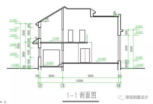 二層美式帶煙筒造型漂亮的別墅戶型方案，喜歡的才是最好的