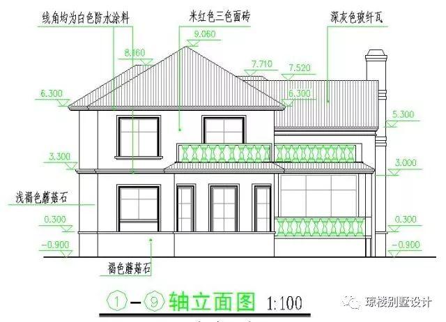 二層美式帶煙筒造型漂亮的別墅戶型方案，喜歡的才是最好的