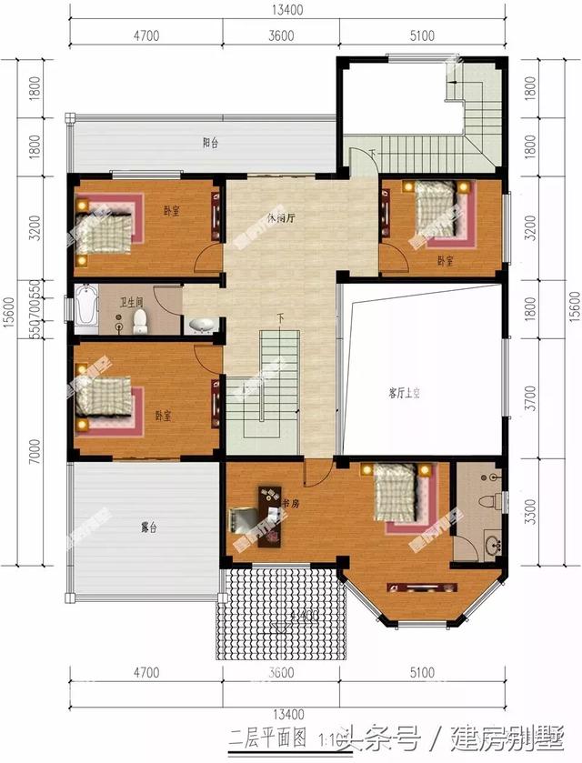 3棟好評率高的二層自建房戶型圖，20萬左右可以建