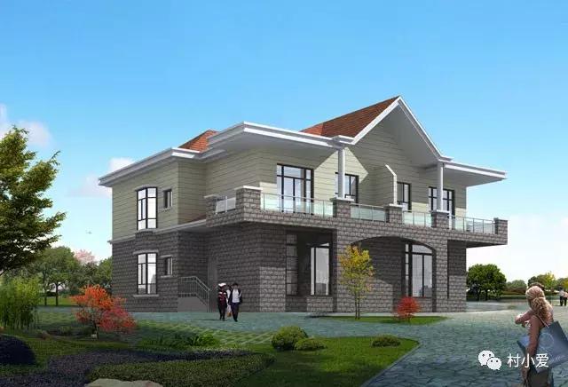 17x23m花瓣形雙拼別墅，帶戶(hù)外餐廳