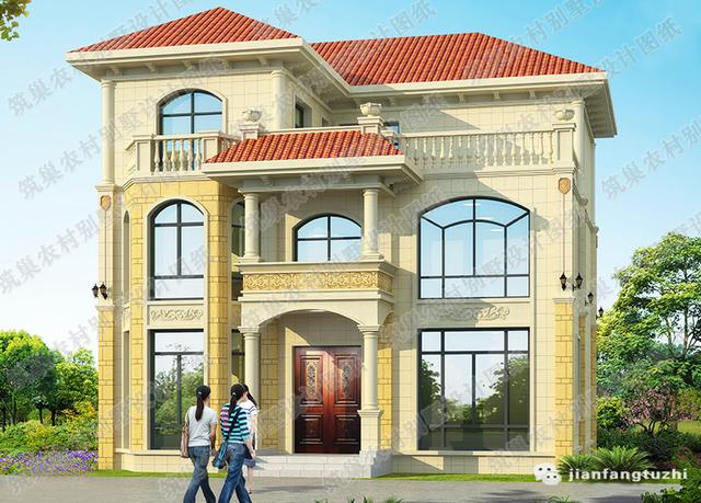 12×13米帶臥室套間的三層自建房全套施工圖，好評率高