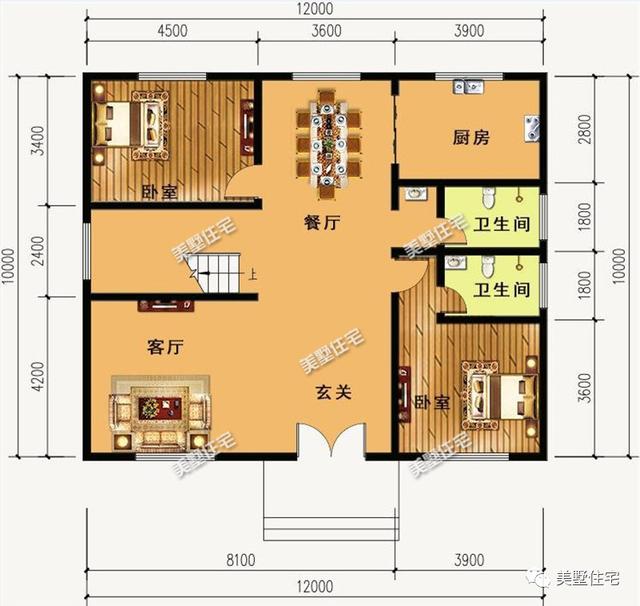 10款面寬12米的農(nóng)村別墅設(shè)計方案圖，看過的都狂點贊
