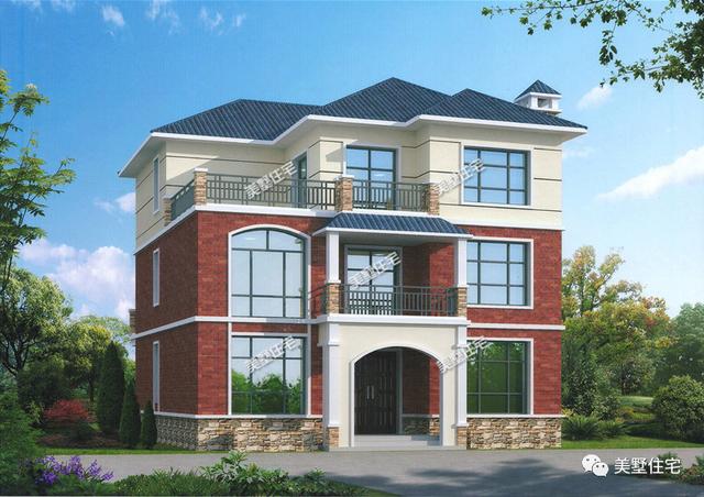 10款面寬12米的農(nóng)村別墅設(shè)計方案圖，看過的都狂點贊