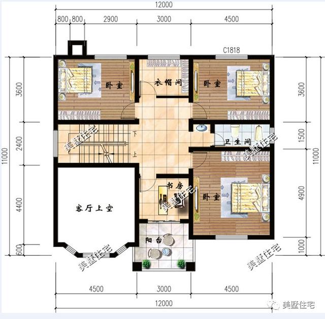 10款面寬12米的農(nóng)村別墅設(shè)計方案圖，看過的都狂點贊