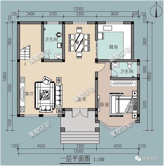 10款面寬12米的農(nóng)村別墅設(shè)計方案圖，看過的都狂點贊