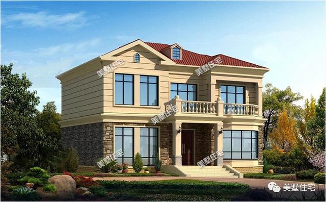 10款面寬12米的農(nóng)村別墅設(shè)計方案圖，看過的都狂點贊