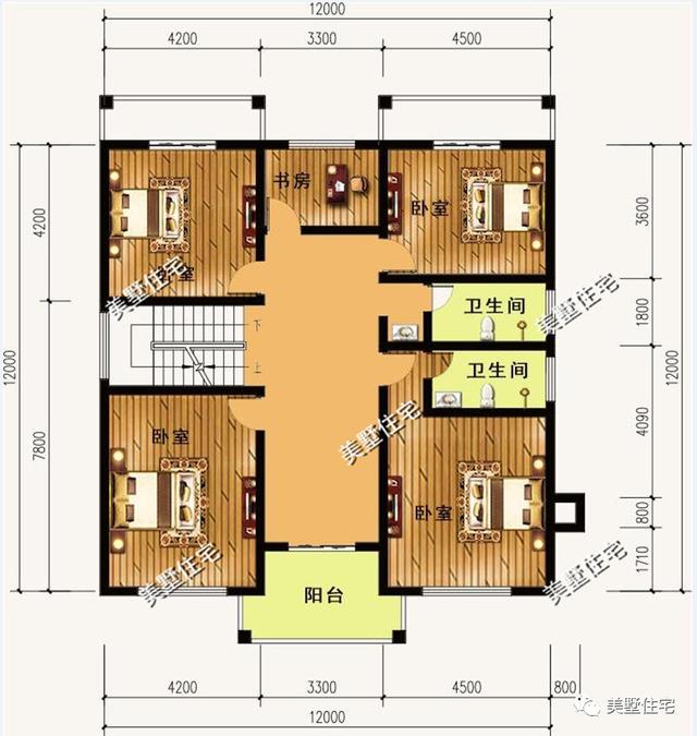 10款面寬12米的農(nóng)村別墅設(shè)計方案圖，看過的都狂點贊