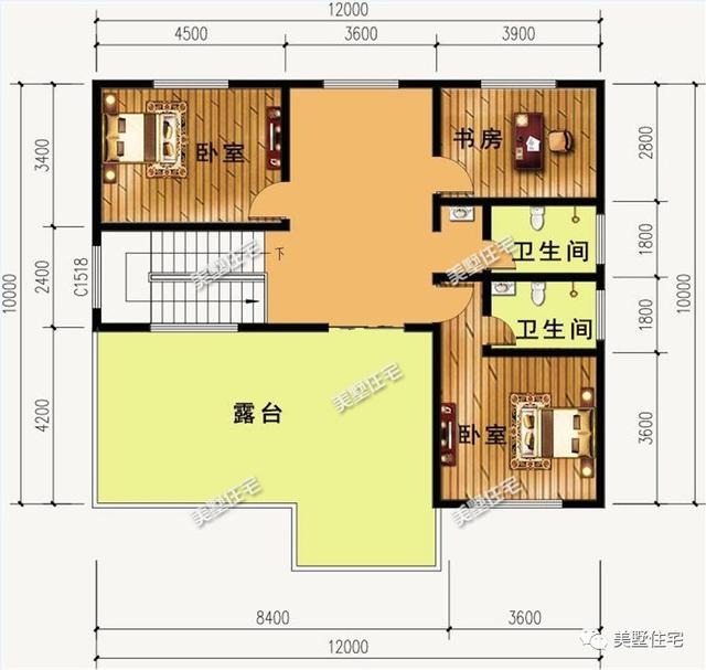10款面寬12米的農(nóng)村別墅設(shè)計方案圖，看過的都狂點贊