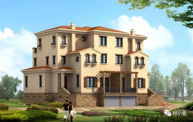 兄弟倆回家鄉(xiāng)自建雙拼別墅，有車庫有庭院，看完不信你不贊