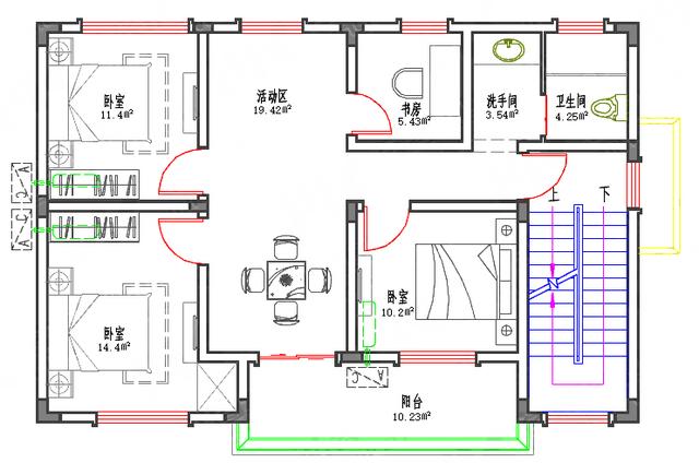 簡單易施工90㎡平屋頂農(nóng)村二層樓房設(shè)計，造價超低