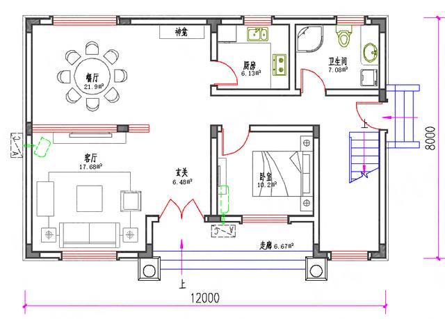 簡單易施工90㎡平屋頂農(nóng)村二層樓房設(shè)計，造價超低