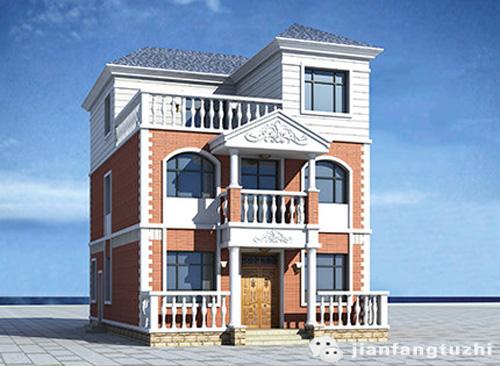 110㎡30萬2廳6室3衛(wèi)三層自建房設(shè)計(jì)圖