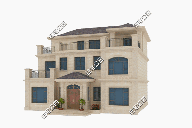 14x14米歐式別墅圖，美好的農(nóng)村生活自此開始