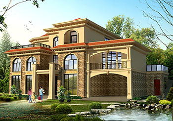 300平大戶型豪華三層別墅設(shè)計圖，帶總統(tǒng)套房