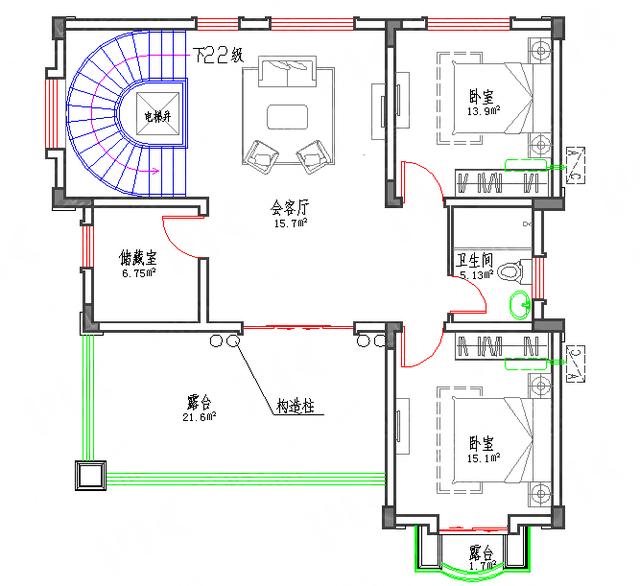 11×11米方正三層自建樓房設(shè)計圖，農(nóng)村還是喜歡方方正正的