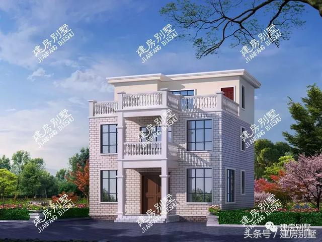 10款比較流行的農(nóng)村住宅效果圖，一二三層都有