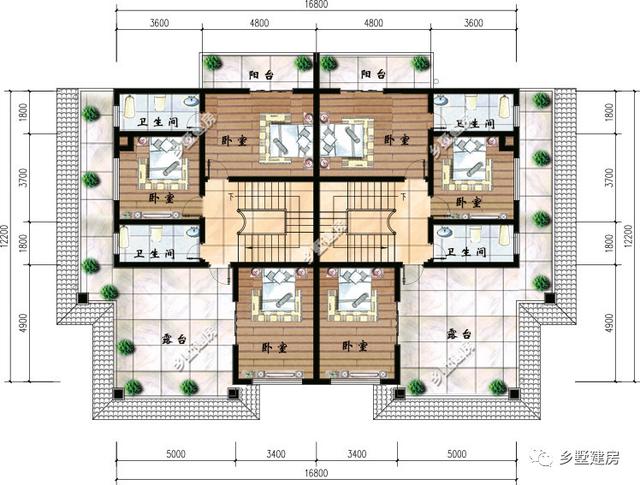 南方農(nóng)村兄弟倆雙拼別墅這樣建，遠離地面不怕潮，美觀還實用！
