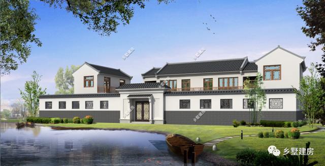 農(nóng)村自建二層四合院別墅，需要多少錢？看完這套圖紙借錢都得建