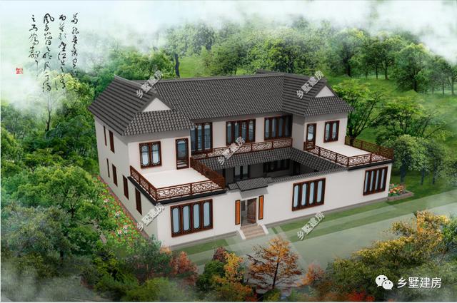 農(nóng)村自建二層四合院別墅，需要多少錢？看完這套圖紙借錢都得建