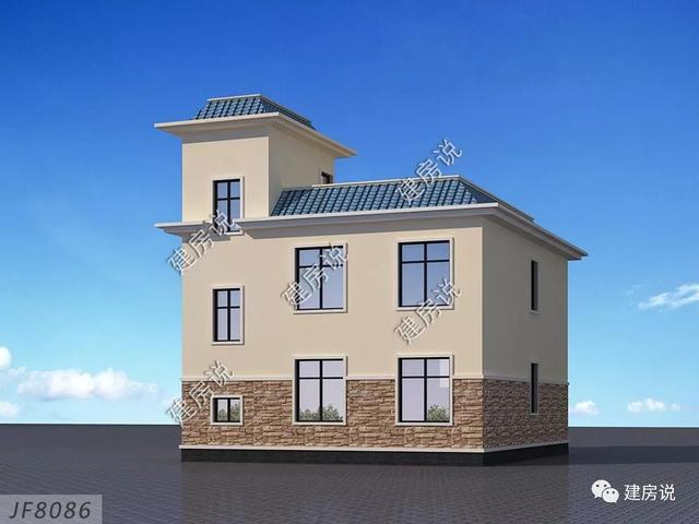 5套占地100平左右的別墅戶型圖，不攀比，夠住就好