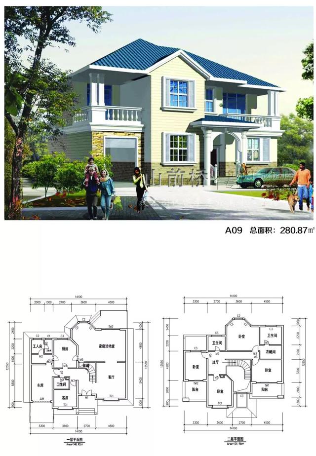 6套輕鋼別墅效果圖及戶型圖，輕鋼別墅優(yōu)點(diǎn)多多