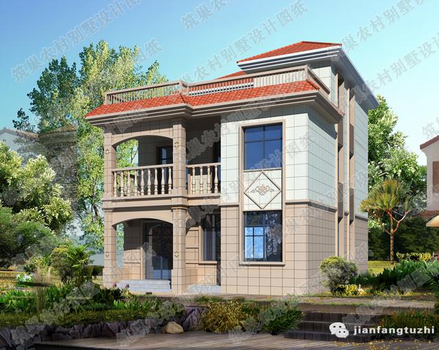 9×12米2廳6室三層簡約易施工農(nóng)村自建房全套設(shè)計施工圖