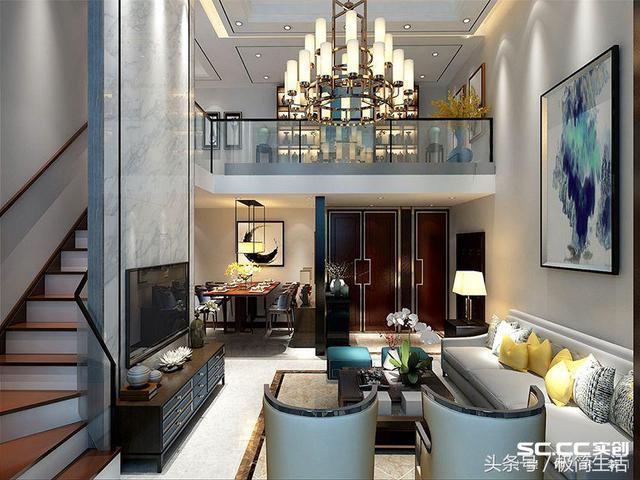 青島270平別墅裝修，知性人文的現(xiàn)代中式風(fēng)格！