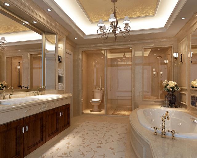 一進(jìn)屋被旋轉(zhuǎn)樓梯吸引了，鄭州330平別墅真是太美啦！