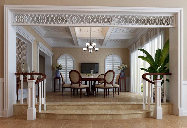 一進(jìn)屋被旋轉(zhuǎn)樓梯吸引了，鄭州330平別墅真是太美啦！