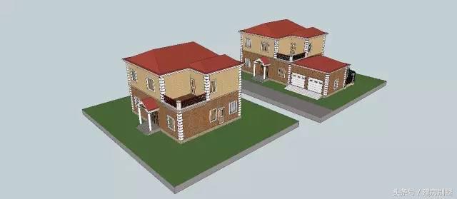 12米x10米帶車(chē)庫(kù)兩層小別墅，毛坯造價(jià)25萬(wàn)能建！