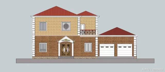 12米x10米帶車(chē)庫(kù)兩層小別墅，毛坯造價(jià)25萬(wàn)能建！