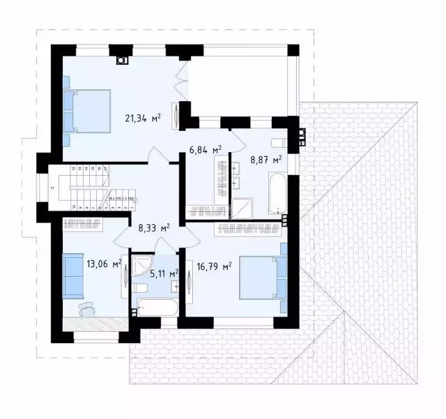 我這兩層帶車庫(kù)別墅完工后, 鄰居再也不顯擺他的房子了
