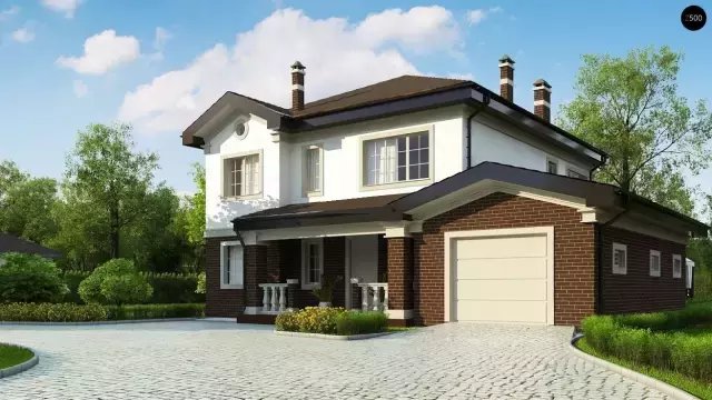 我這兩層帶車庫(kù)別墅完工后, 鄰居再也不顯擺他的房子了