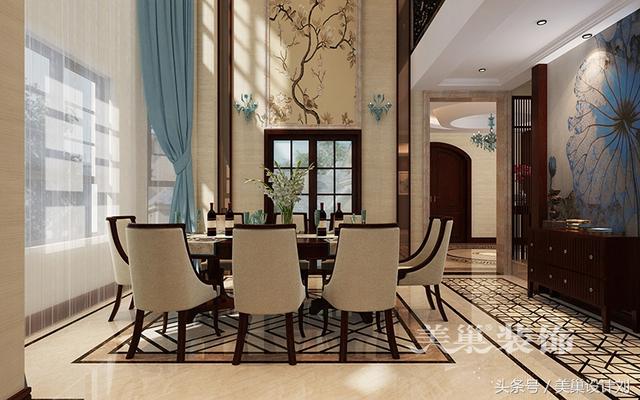 鄭州別墅會所設(shè)計500新中式裝修 一看都是女主人選擇的效果圖！