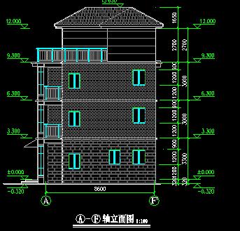 30萬建4層單家獨(dú)院式別墅！坡屋面形式鏤空欄桿以及八角窗運(yùn)用！
