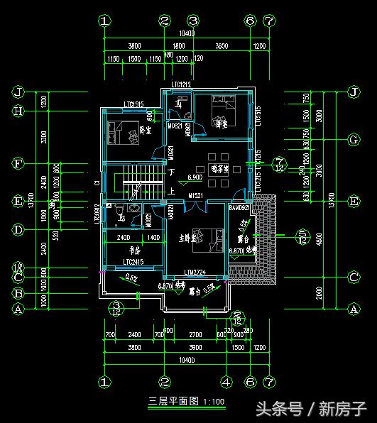 90%人會喜歡、10.40×13.7米帶閣樓、帶車庫自建別墅