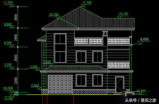 三層自建房設(shè)計(jì)圖紙含效果圖，新農(nóng)村別墅樣式！
