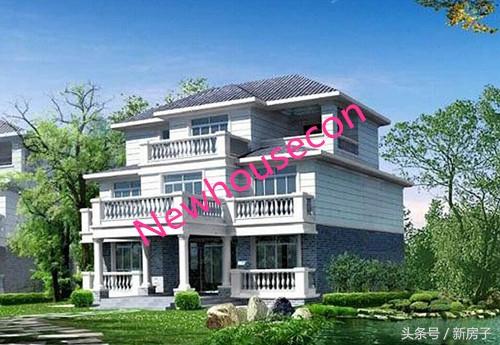 12.44×9.54三層別墅施工圖、效果圖！