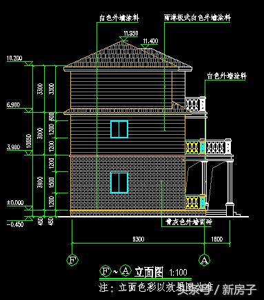12.44×9.54三層別墅施工圖、效果圖！