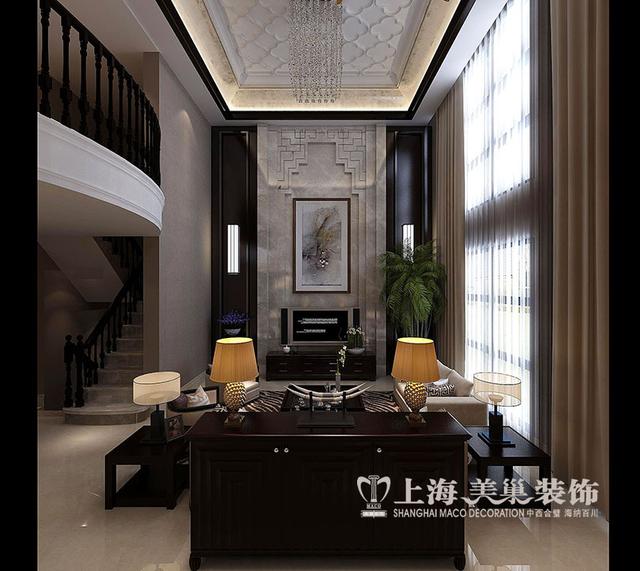 一切只為一個家，280平方別墅會所新中式風(fēng)格