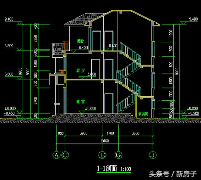 11.50×10.10米二層半小別墅