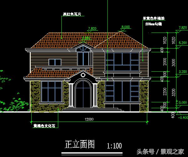 兩套漂亮實用的二層農村小別墅效果圖（含設計圖紙）