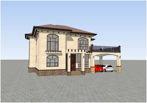 農(nóng)村自建別墅，實用雙車位雙車位！