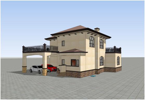 農(nóng)村自建別墅，實用雙車位雙車位！