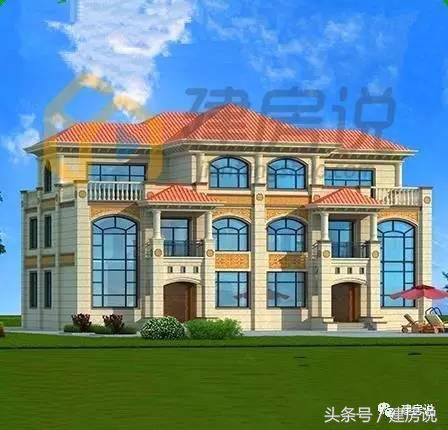 兄弟齊心，聯(lián)手建別墅！大氣歐式雙拼別墅帶車庫(kù)戶型