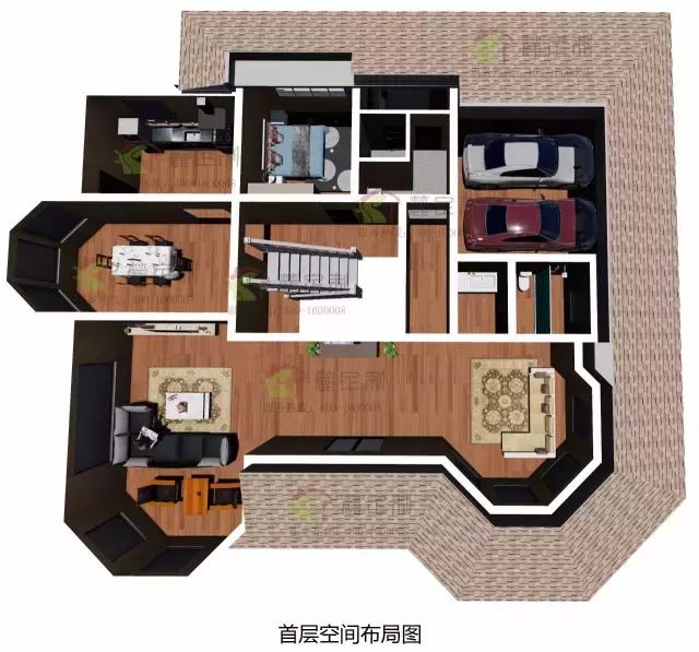 造價(jià)40萬(wàn)，8室4廳高格調(diào)自建別墅圖紙免費(fèi)分享